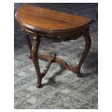 Very Nice Half Table. Hand Carved Designs.