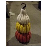 Autumn / Fall Decorations. Stacked Pumpkin /