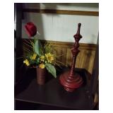 2 Decorative Pieces, Flower Wall Hanger and