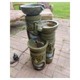 Tiki Man Water Fountain with Led Lights.