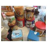 Lot of Tin Canisters-Morsels, Dutch Masters,
