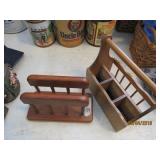 Wooden Napkin & Utensil Holder