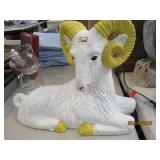 Hand Painted Ram - Heavy Piece