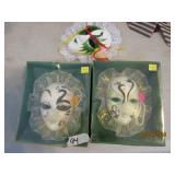 3 Decorative Mardi Gras Masks