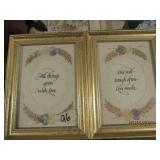 4 Framed Pictures - nice condition