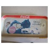 Coca Cola Metal Tray - has some rust spot on it