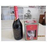 Budweiser Stein and 2000 Millennium Bottle -