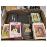 Eight Track Tapes & Cassette Adaptor- Nice