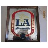 LA From Anheuser-Busch Mirrored Picture - 20 x 17