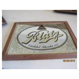 Blatz Mirrored Picture - 20 x 14 1/2