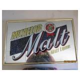 Michelob Malt Mirrored Picture - 27 x 17