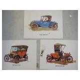 Lot of Old Car Prints