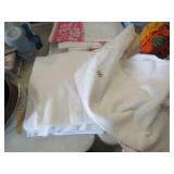3 All White Very Nice Cloth Tablecloths