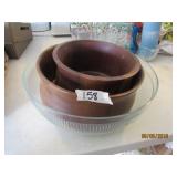 3 Salad Bowls- nice condition
