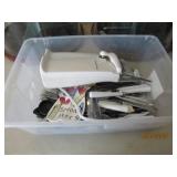 Lot of Misc. Silverware and Electric Can Opener