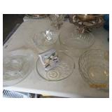 Lot of Glass Serving Bowls and a Serving Plate