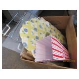 Lot of Cutting Boards and Popcorn Containers