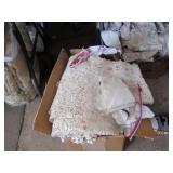 Lot of Linens and Crocheted Pot Holders