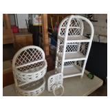 3 Wicker Pieces / Shelf / Hanging Shelf / Towel