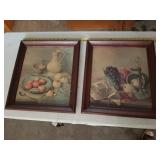 2 Antique Framed / Art Pictures Fruit