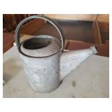 Galvanized Water Jug / Nice / No Holes in Bottom