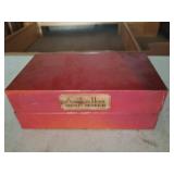 American Home Menu Maker Metal Recipe Box