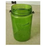 Green Mason Jar