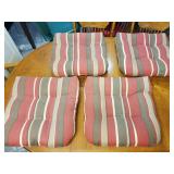 4 Patio / Chair Cushions. Nice Thick Cushions, 2