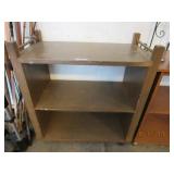 Wood 3 Shelf Cart on Rollers