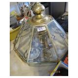 Ceiling Light on Hanging Chain - good condition