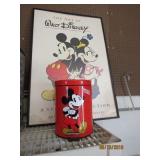Mickey Mouse Trash Can & Picture - The picture