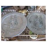 2 Wall Plaques with a Guardian Angel watching