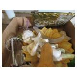 Lot of Garden Décor - angel, frog, shells, and