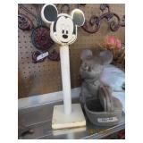 Mickey Mouse Planter & Paper Towel Holder