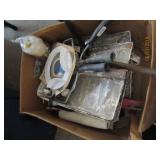 Lot of Paint Supplies - Painting Handle, Brushes,