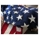 American Flag made into a curtain