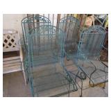 Glass Top Patio Table, 4 Chairs