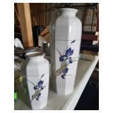 Pair of Grand Iris Vases Otagiri One is 6" tall