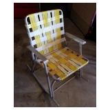 Vintage Aluminum Rocking Chair Fold Up Folding