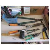 Lot of Yard Tools - small shovels, clippers, etc