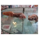 3 Agate/Stone Frogs