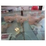 3 Agate/Stone Whales