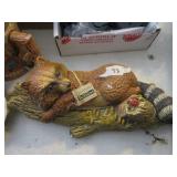 Bossons Handpainted Raccoon on Tree Limb