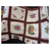 Beautiful Crocheted Quilt-Like Afghan - Twin Size