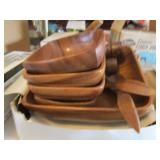 Teak Wood Salad Serving Set
