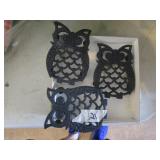 3 Owl Trivets