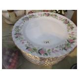 10 - Regency Rose Dinner Plates