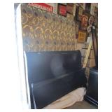 Black Queen Size Sleigh Bed - Complete