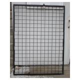 Large Black Wire Panel