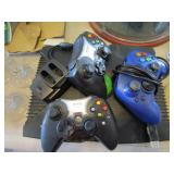 Xbox with 3 Controllers